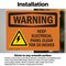 Signmission Keep Electrical Panel Clear With Symbol OSHA Warning Sign, Vinyl Decal, 10in W x 7in L, 2PK OS-2PACK-WS-D-710-L-12209 - alternate 4